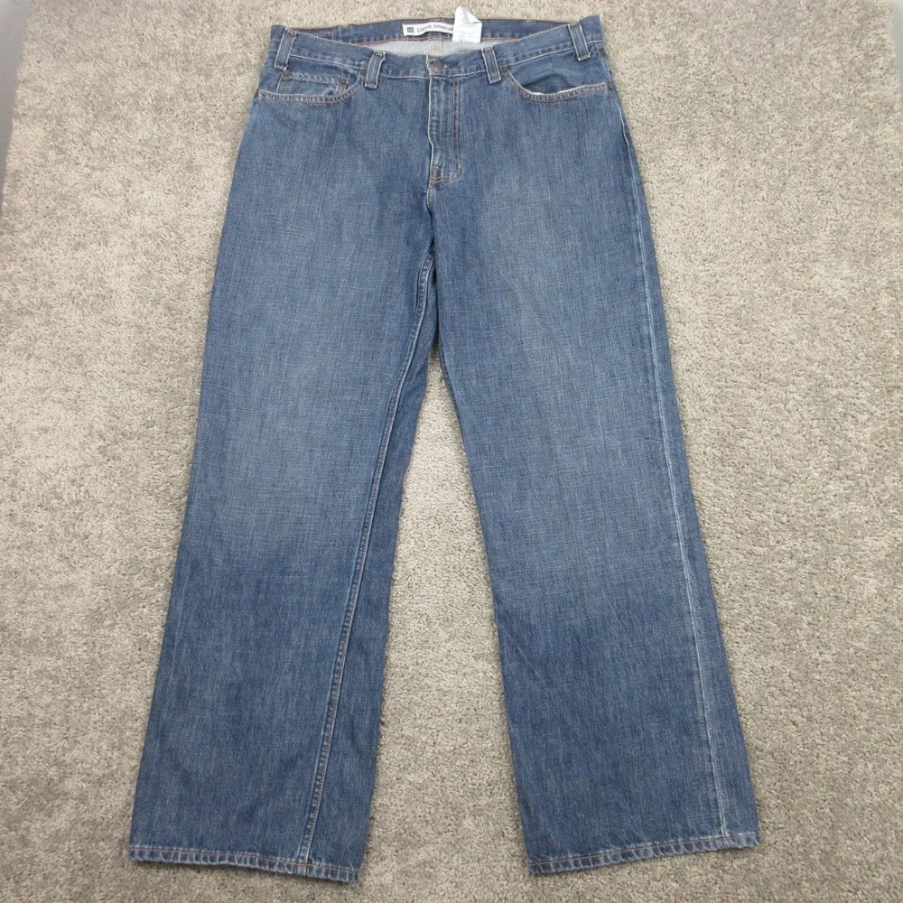 Vintage Gap Jeans Mens 36x32 Blue Loose Straight Baggy Faded Y2K Denim Pants